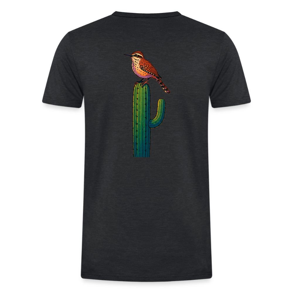 Cactus Wren Spotlight | Men's Tri-Blend Classic T-Shirt - Black - heather black