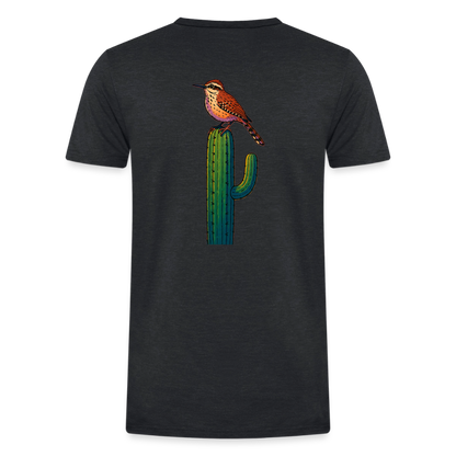 Cactus Wren Spotlight | Men's Tri-Blend Classic T-Shirt - Black - heather black