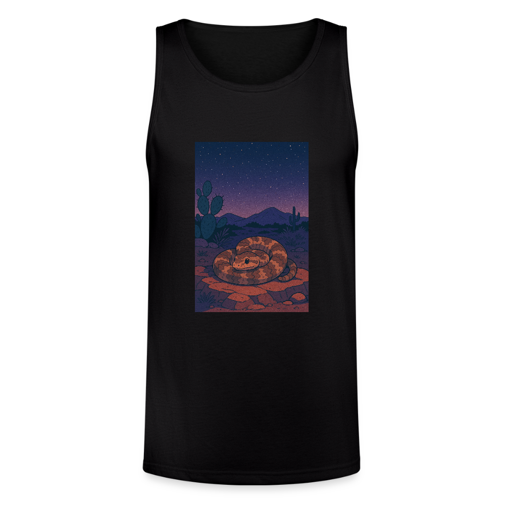 Ridge-nosed Rattlesnake Landscape | Men's Tri-Blend Tank - Black - black
