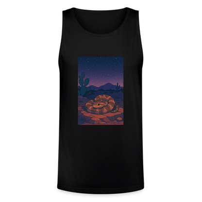 Ridge-nosed Rattlesnake Landscape | Men's Tri-Blend Tank - Black - black