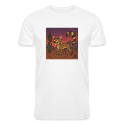 Ringtail Landscape | Men’s Tri-Blend T-Shirt - White - white
