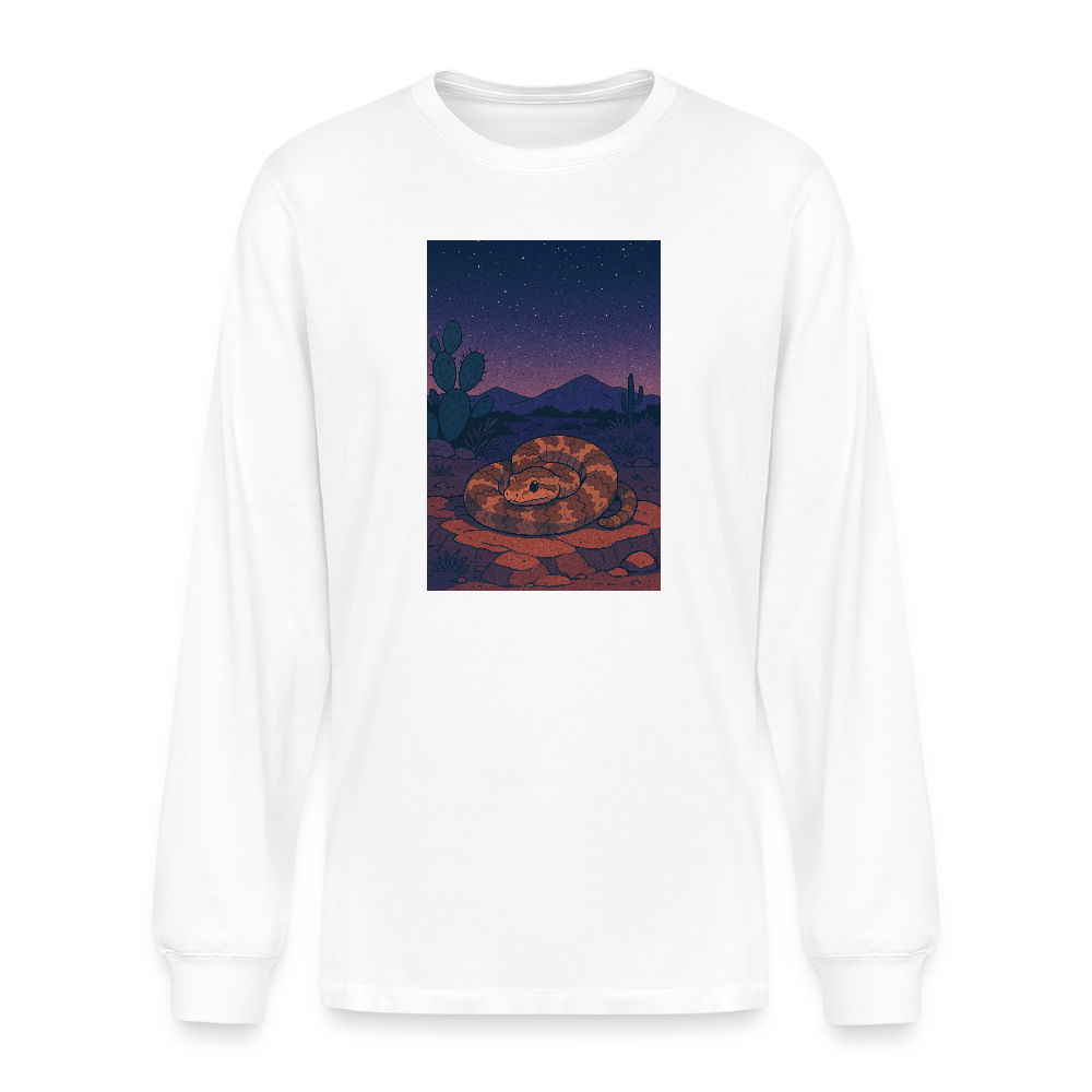 Ridge-nosed Rattlesnake Landscape | Men’s White Long Sleeve T-Shirt - white