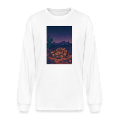 Ridge-nosed Rattlesnake Landscape | Men’s White Long Sleeve T-Shirt - white