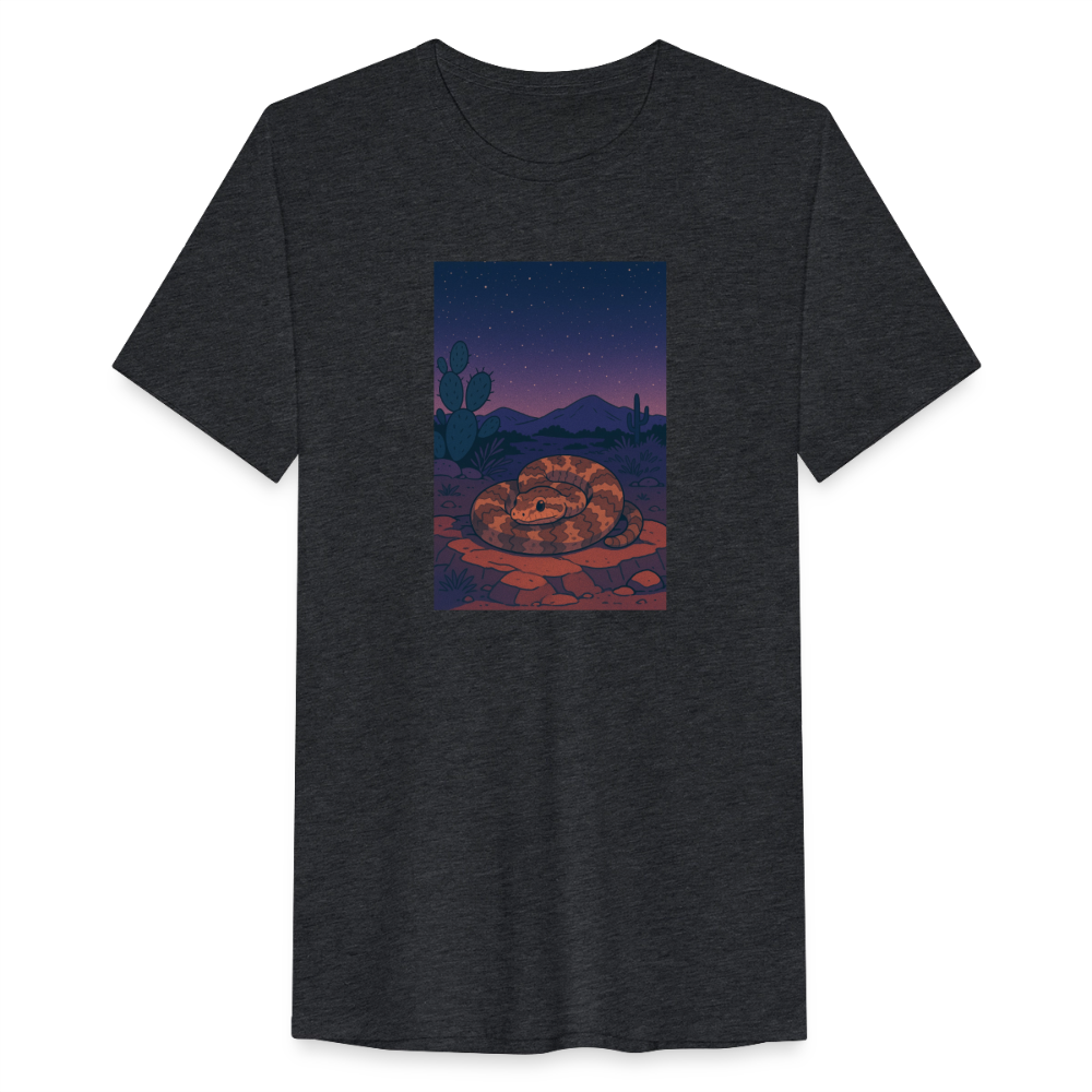 Ridge-nosed Rattlesnake Landscape | Men’s Tri-Blend T-Shirt - Black - heather black