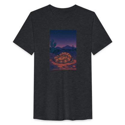 Ridge-nosed Rattlesnake Landscape | Men’s Tri-Blend T-Shirt - Black - heather black