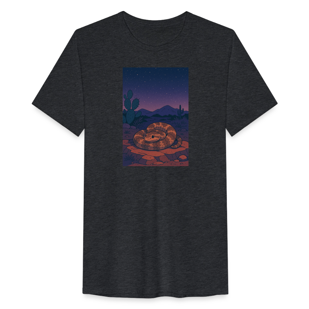 Ridge-nosed Rattlesnake Landscape | Men’s Tri-Blend T-Shirt - Black - heather black