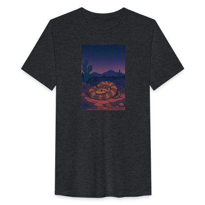Ridge-nosed Rattlesnake Landscape | Men’s Tri-Blend T-Shirt - Black - heather black