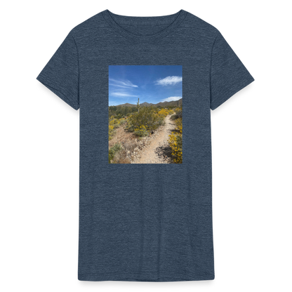 Lost Dog Trail | Women's Tri-Blend T-Shirt - Navy - heather navy