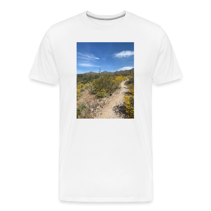 Lost Dog Trail | Men's Organic T-Shirt - White - white