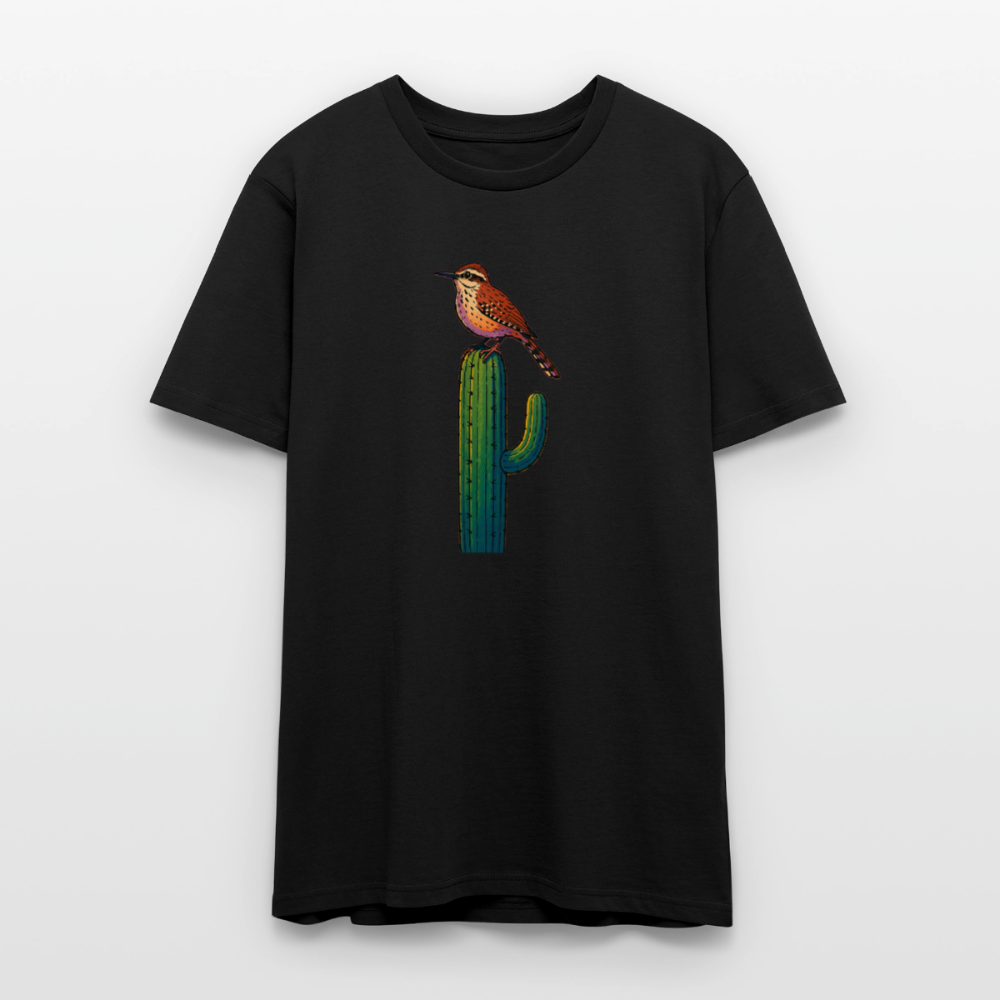 Cactus Wren Spotlight | Men's Organic T-Shirt - Black - black