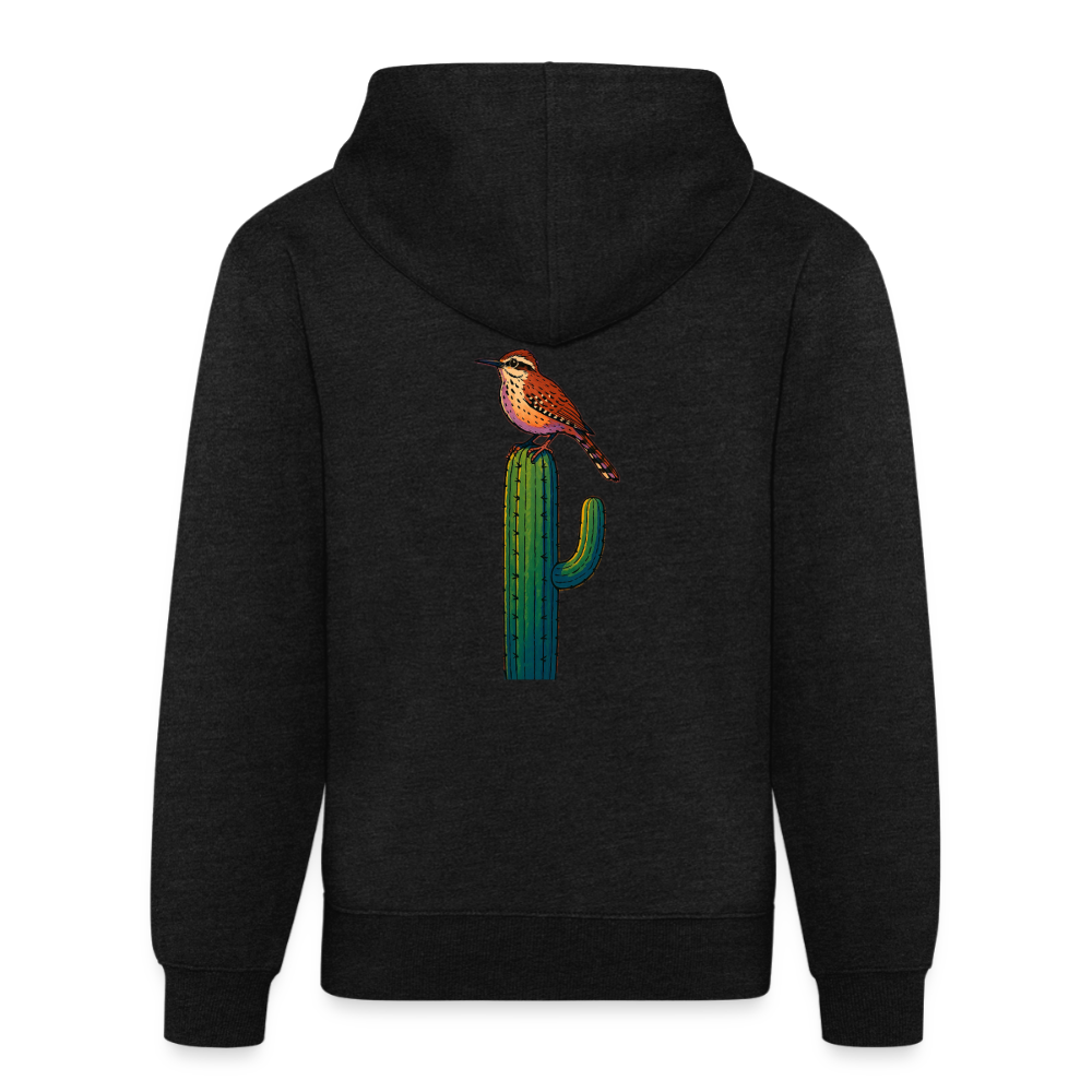 Cactus Wren Spotlight | Tri-Blend Black Classic Hoodie - charcoal grey