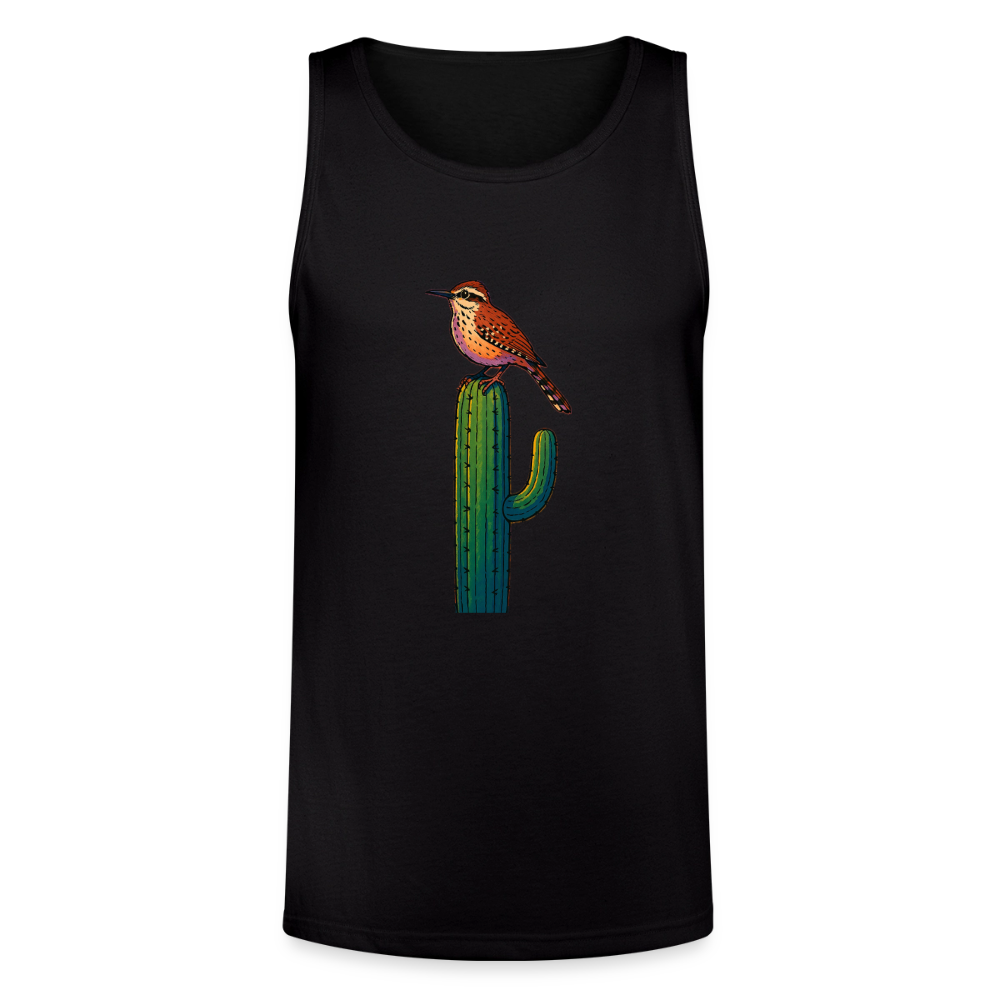 Cactus Wren Spotlight | Men's Tri-Blend Tank - Black - black