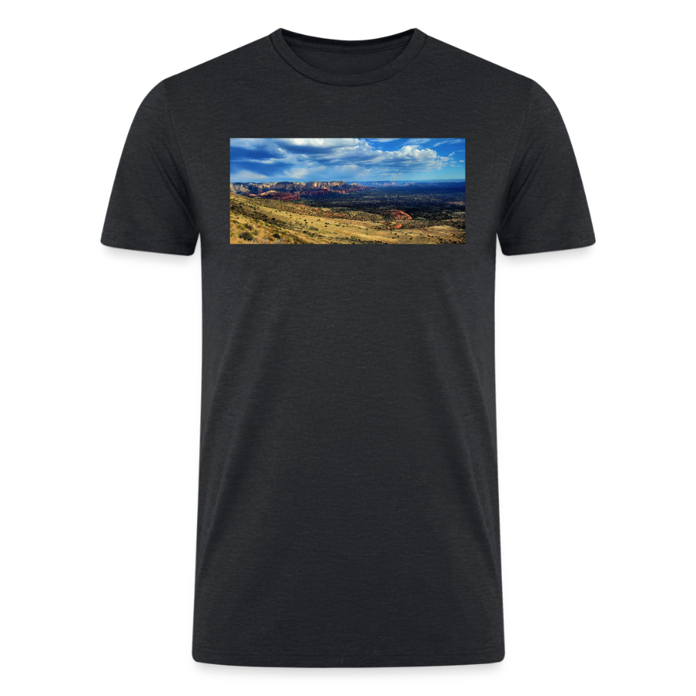 Verde Valley Views | Men’s Tri-Blend T-Shirt - Black - heather black