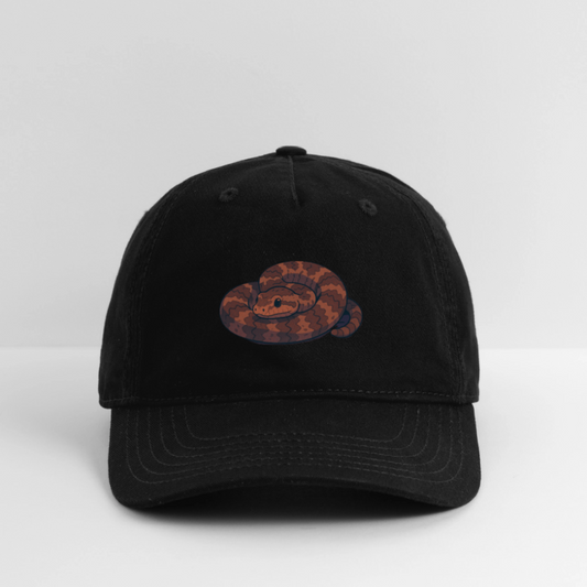 Ridge-nosed Rattlesnake Spotlight | Organic Baseball Hat - Black - black