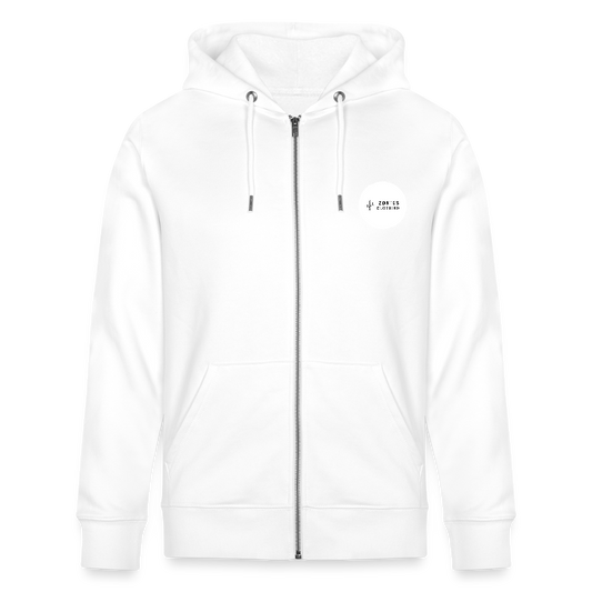 Lost Dog Trail | Organic Zip Hoodie - White - white
