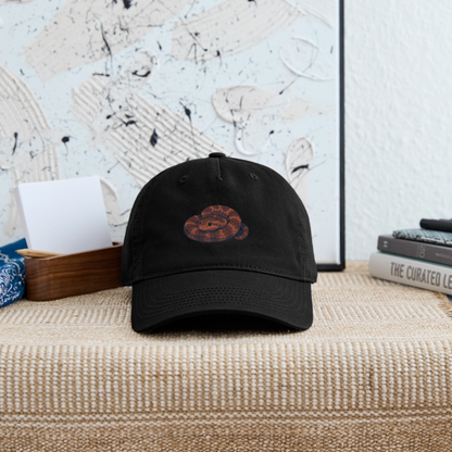 Ridge-nosed Rattlesnake Spotlight | Organic Baseball Hat - Black - black