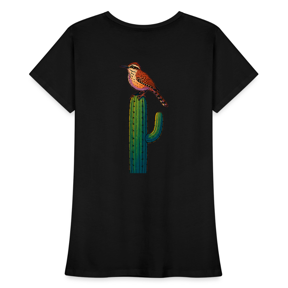 Cactus Wren Spotlight | Women's Organic Classic T-Shirt - Black - black