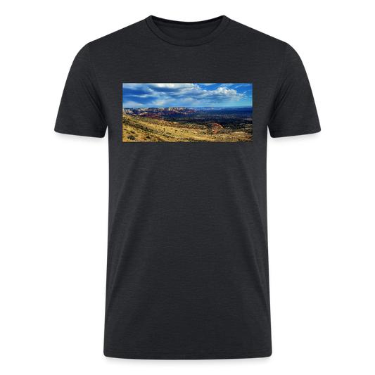 Verde Valley Views | Men’s Tri-Blend T-Shirt - Black - heather black