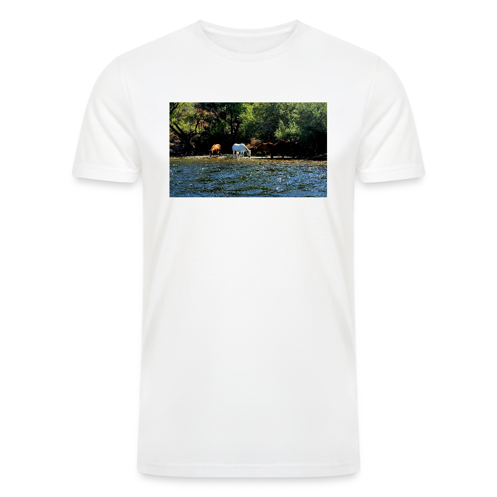 Salt River Horses | Men’s Tri-Blend T-Shirt - White - white