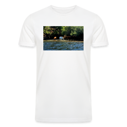 Salt River Horses | Men’s Tri-Blend T-Shirt - White - white