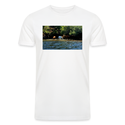 Salt River Horses | Men’s Tri-Blend T-Shirt - White - white