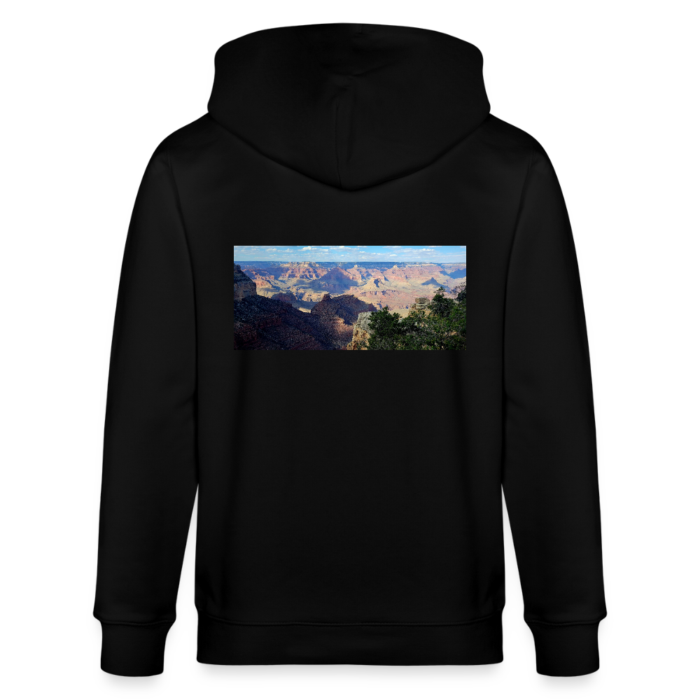 Grand Canyon | Organic Zip Hoodie - Black - black