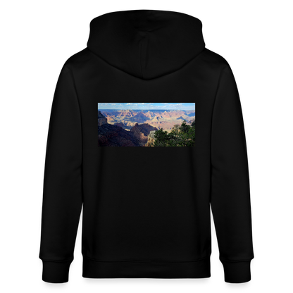 Grand Canyon | Organic Zip Hoodie - Black - black
