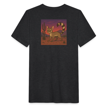 Ringtail Landscape | Men's Tri-Blend Classic T-Shirt - Black - heather black