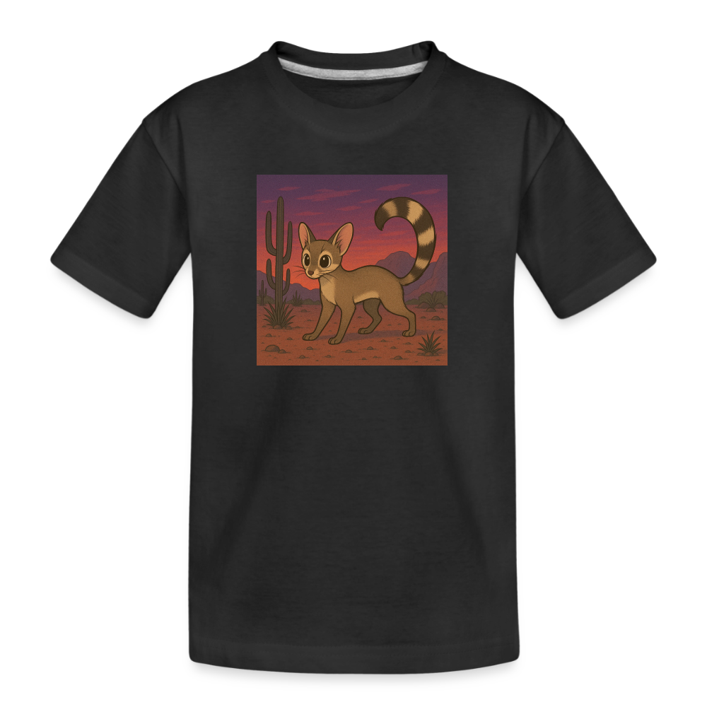 Ringtail | Landscape | Kids Organic T-Shirt - Black - black