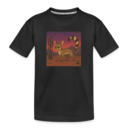 Ringtail | Landscape | Kids Organic T-Shirt - Black - black