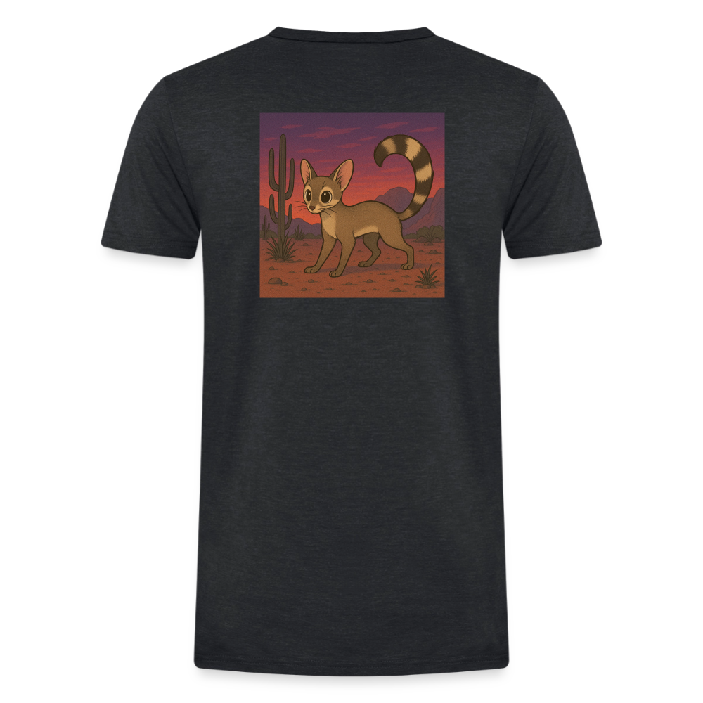 Ringtail Landscape | Men's Tri-Blend Classic T-Shirt - Black - heather black