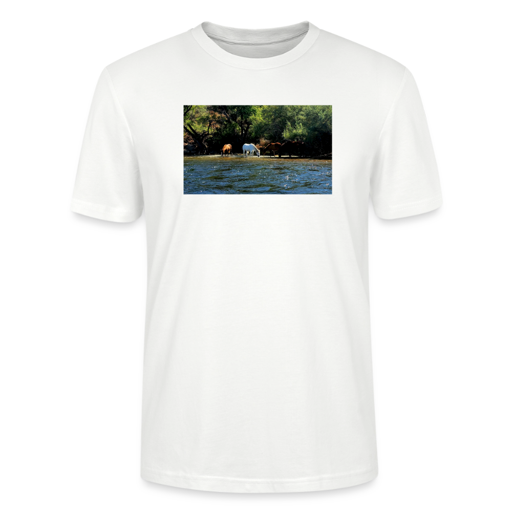 Salt River Horses | Men's Organic T-Shirt - White - white