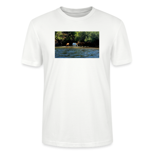 Salt River Horses | Men's Organic T-Shirt - White - white