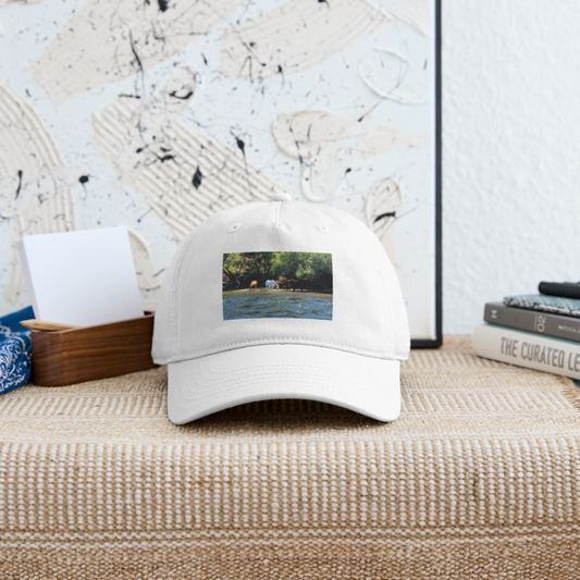 Salt River Horses | Organic Baseball Hat - White - white