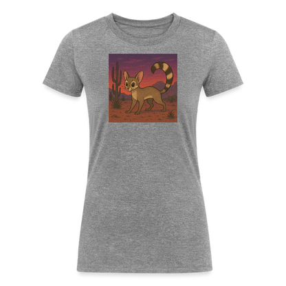 Ringtail Landscape | Women's Tri-Blend T-Shirt - Gray - heather gray