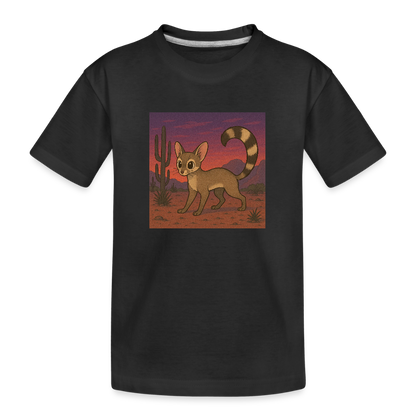 Ringtail | Landscape | Kids Organic T-Shirt - Black - black