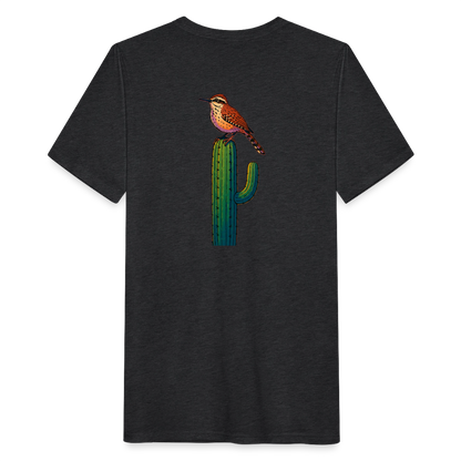 Cactus Wren Spotlight | Men's Tri-Blend Classic T-Shirt - Black - heather black