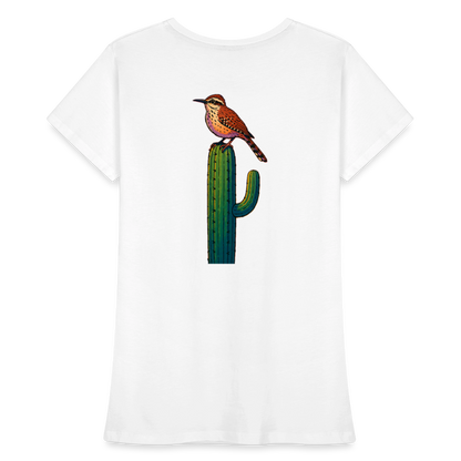 Cactus Wren Spotlight | Women's Organic Classic T-Shirt - White - white