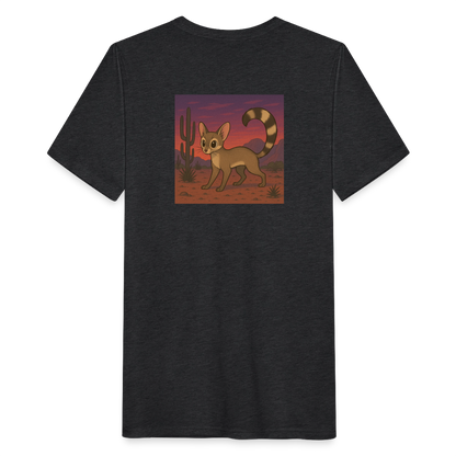 Ringtail Landscape | Men's Tri-Blend Classic T-Shirt - Black - heather black