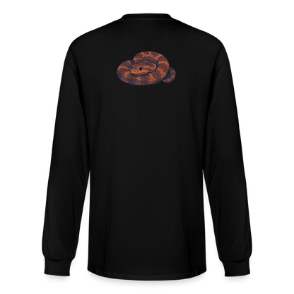 Ridge-nosed Rattlesnake Spotlight | Men's Organic Classic Long Sleeve T-Shirt - Black - black