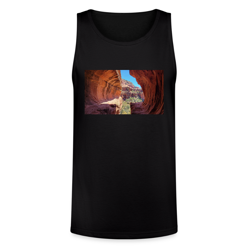 Sedona Vortex | Men's Tri-Blend Tank - Black - black