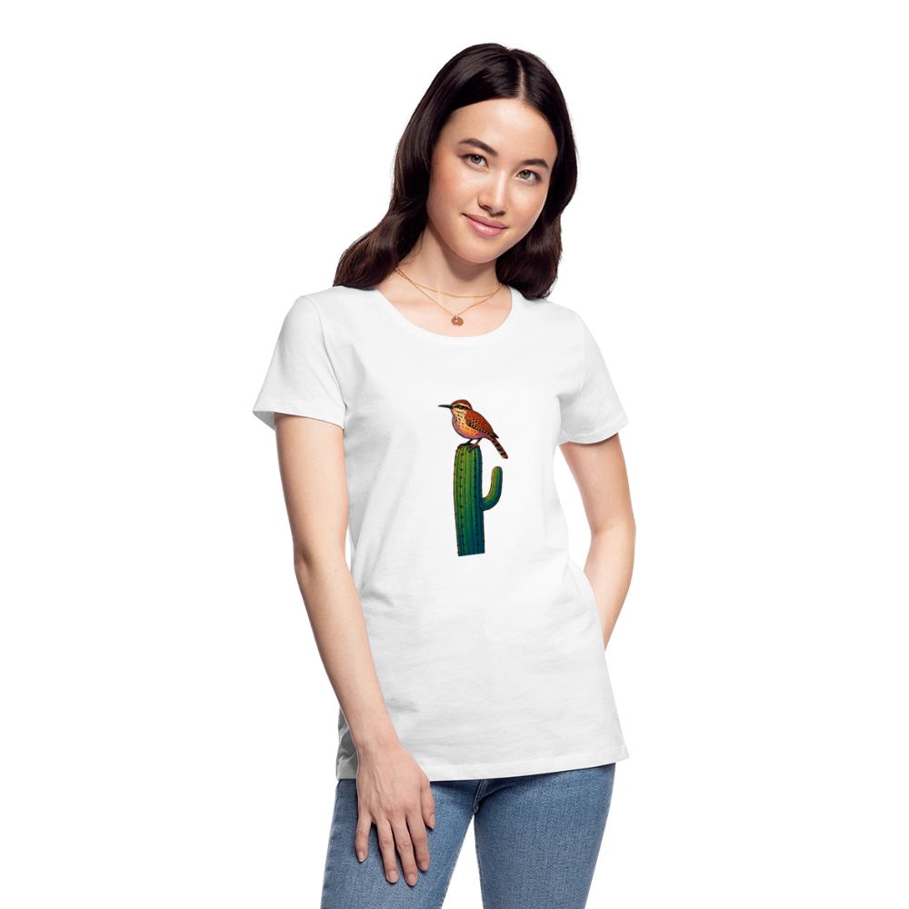 Cactus Wren Spotlight | Women's Organic T-Shirt - White - white