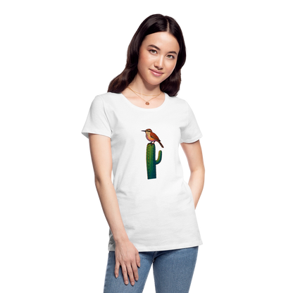 Cactus Wren Spotlight | Women's Organic T-Shirt - White - white