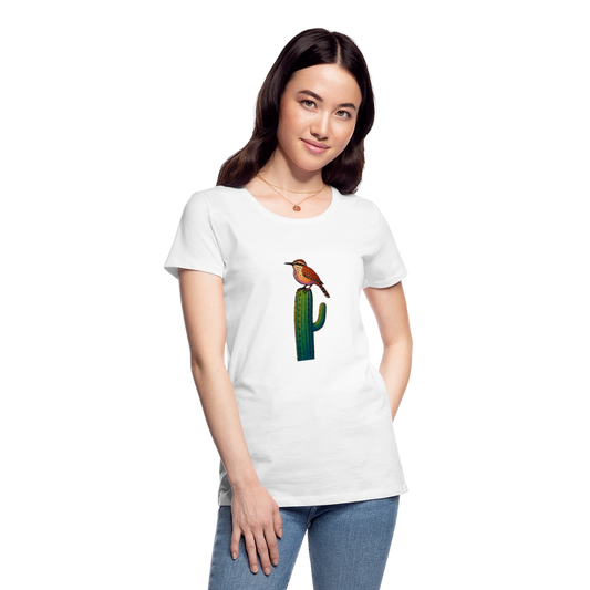 Cactus Wren Spotlight | Women's Organic T-Shirt - White - white