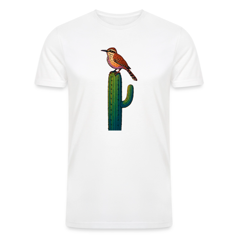 Cactus Wren Spotlight | Men's Tri-Blend T-Shirt - White - white