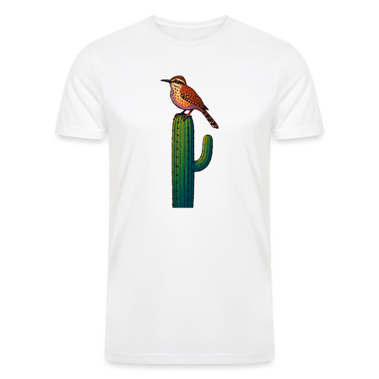 Cactus Wren Spotlight | Men's Tri-Blend T-Shirt - White - white