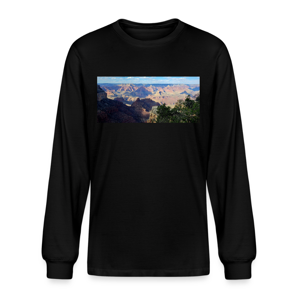 Grand Canyon | Men's Organic Long Sleeve T-Shirt - Black - black