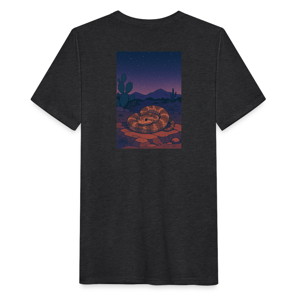 Ridge-nosed Rattlesnake Landscape | Men's Tri-Blend Classic T-Shirt - Black - heather black