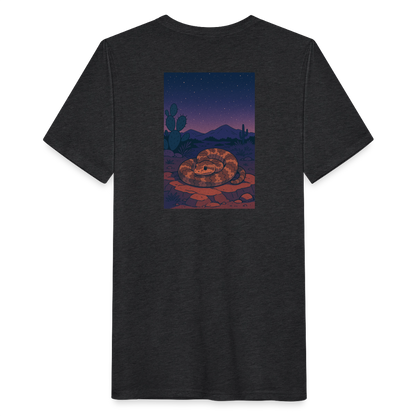 Ridge-nosed Rattlesnake Landscape | Men's Tri-Blend Classic T-Shirt - Black - heather black