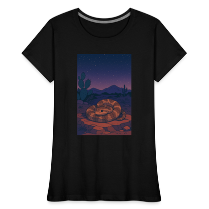 Ridge-nosed Rattlesnake Landscape | Women's Organic T-Shirt - Black - black